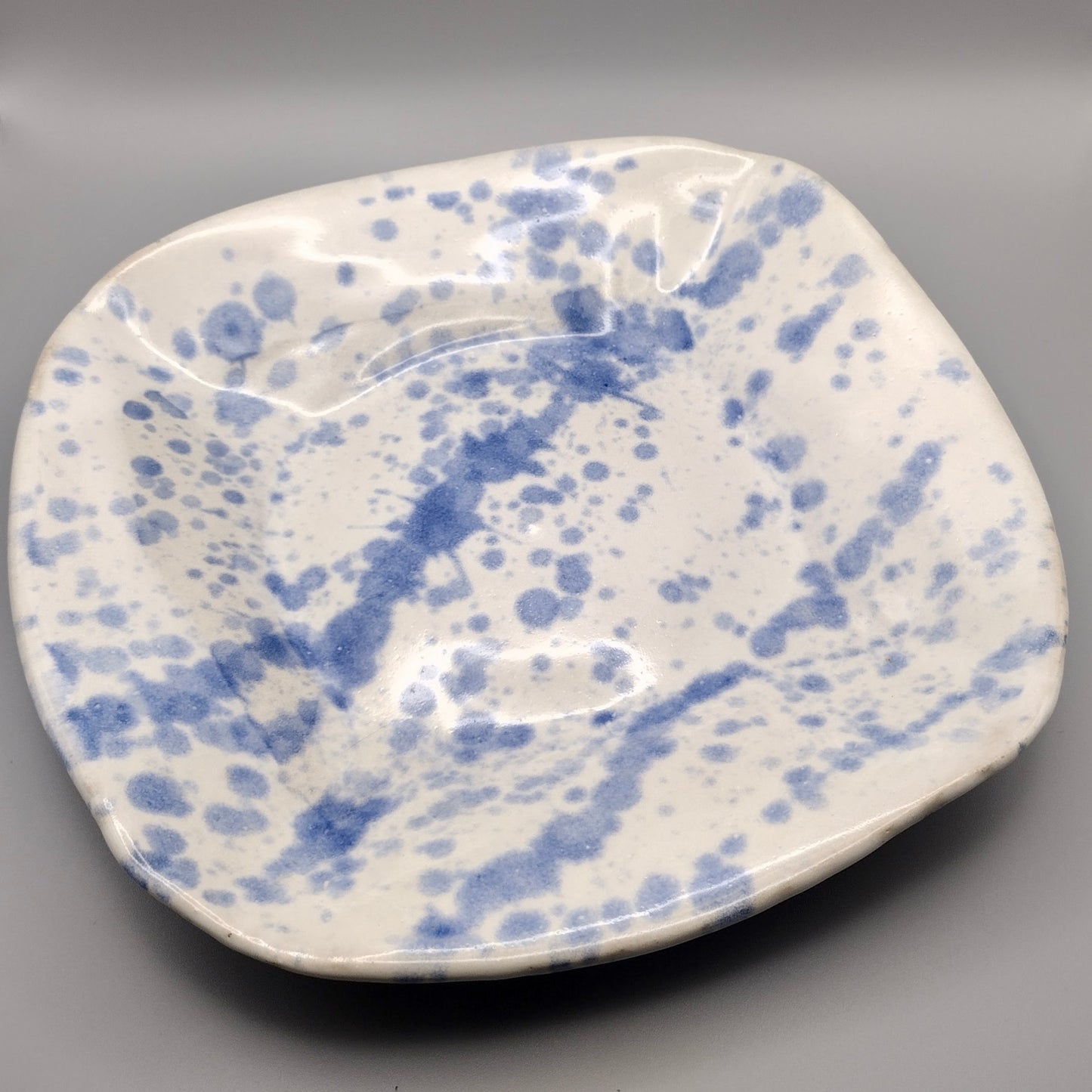 Blue Ink Speckle Plate