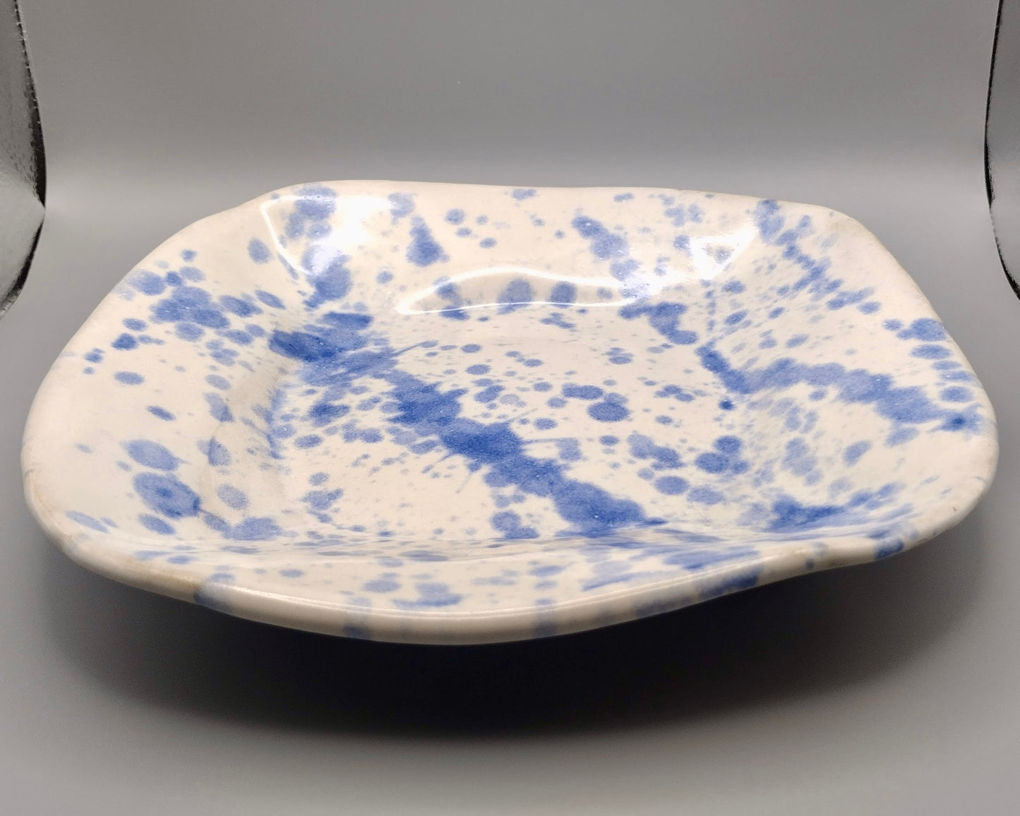 Blue Ink Speckle Plate
