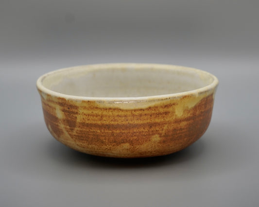 White and Wicker Bowl