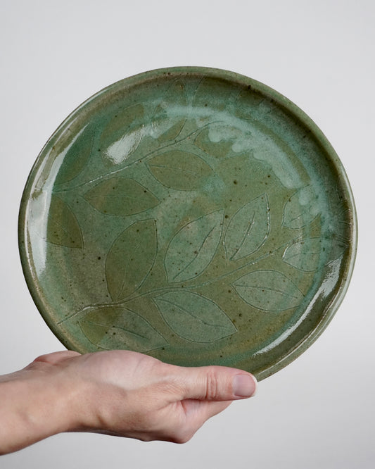 Green Leaf Lunch Plate
