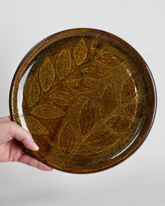 Amber Leaves Dinner Plate