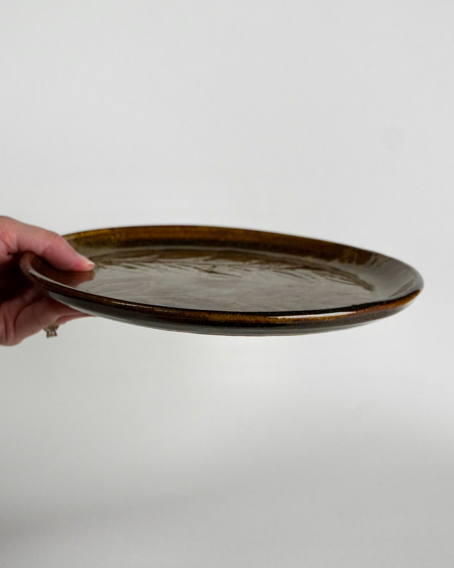 Amber Leaves Dinner Plate
