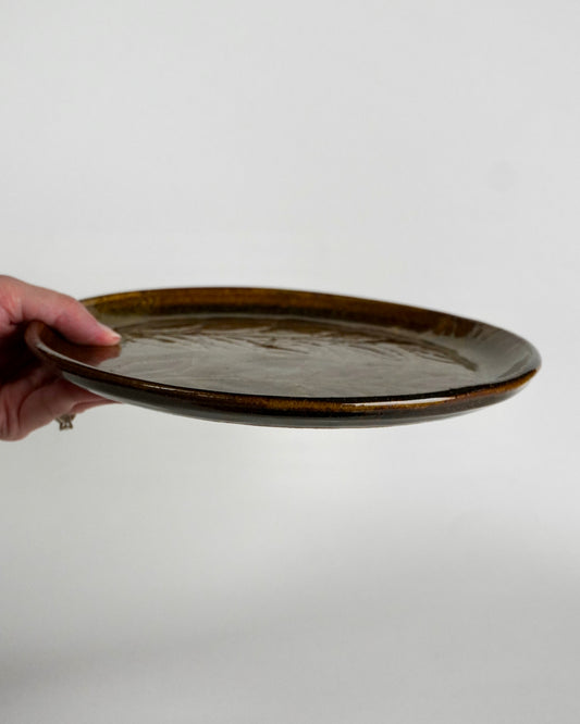 Amber Leaves Dinner Plate