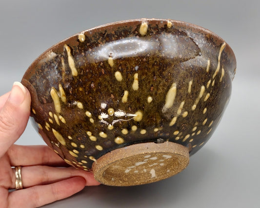 Amber Speckled Matcha Tea Bowl/Cup