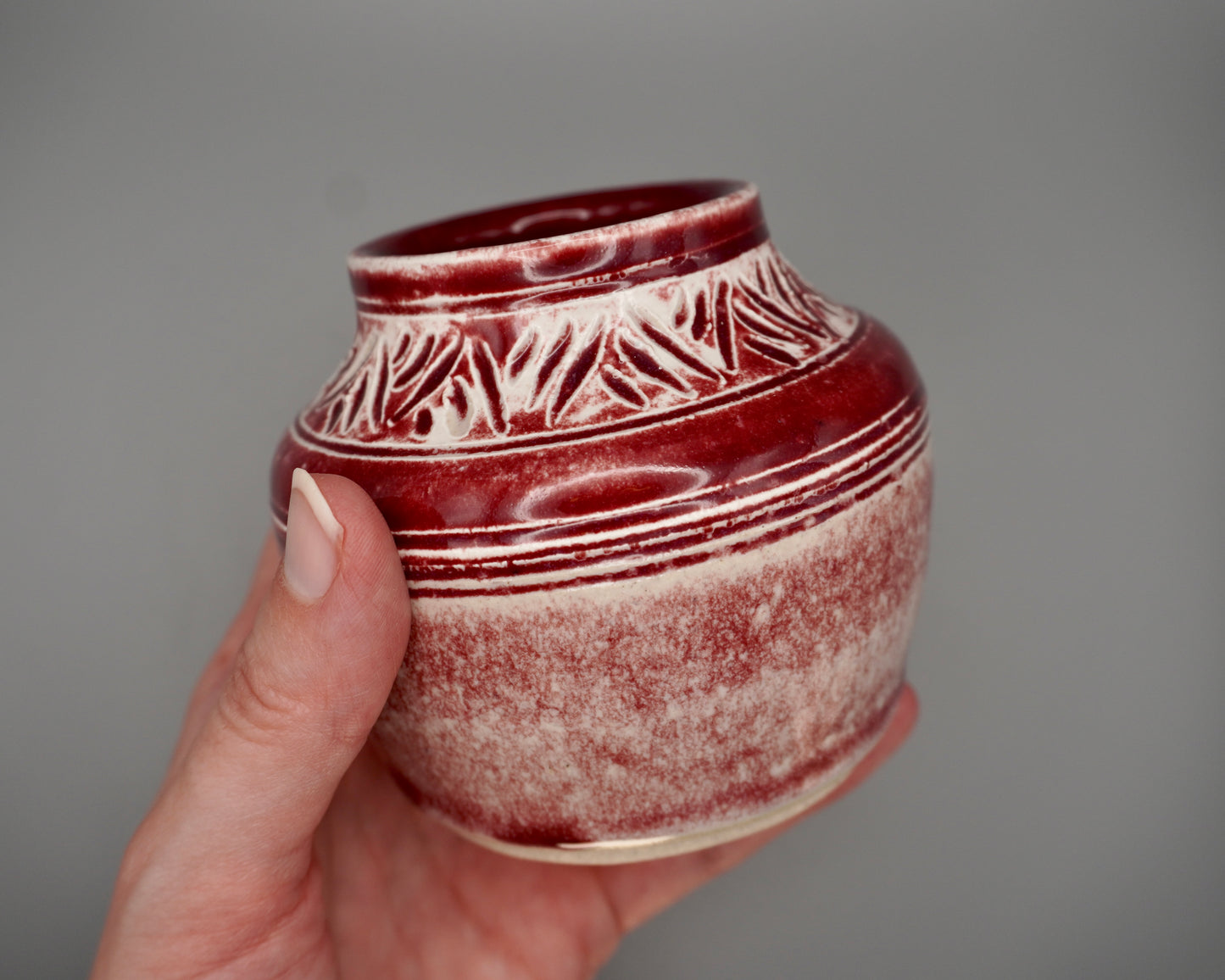 Juniper Red Mini Bud Vase